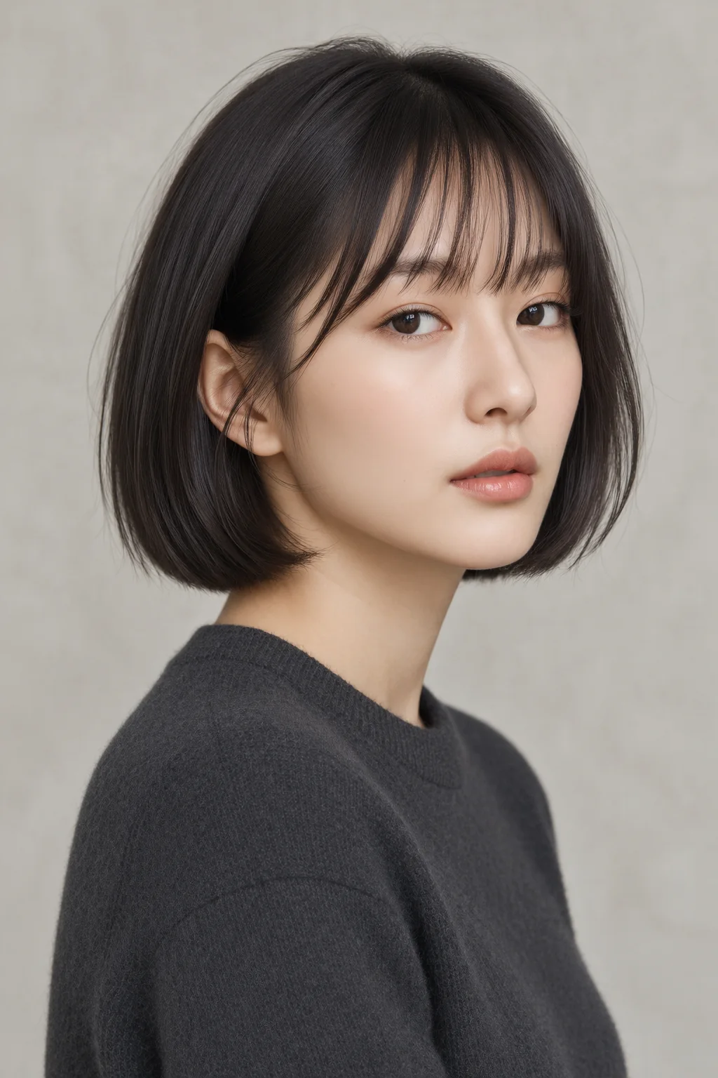 Editorial precision bob hairstyle